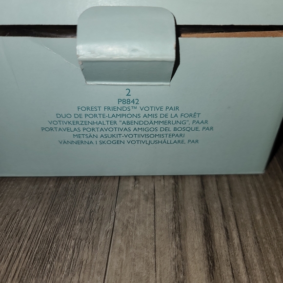 NIB PartyLite “Forest Friends” Glass Votive Holders - Picture 6 of 6